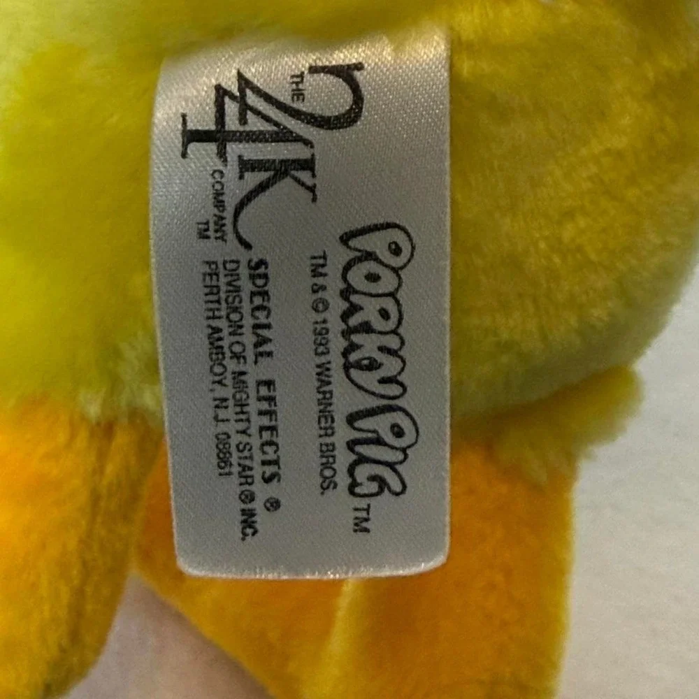 Vintage 1993 Tweety Bird Plush Looney Tunes 24K Company Mighty Star 9 inch